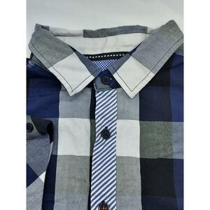 English Laundry XXL Mens Plaid Short Sleeve Button Down Shirt